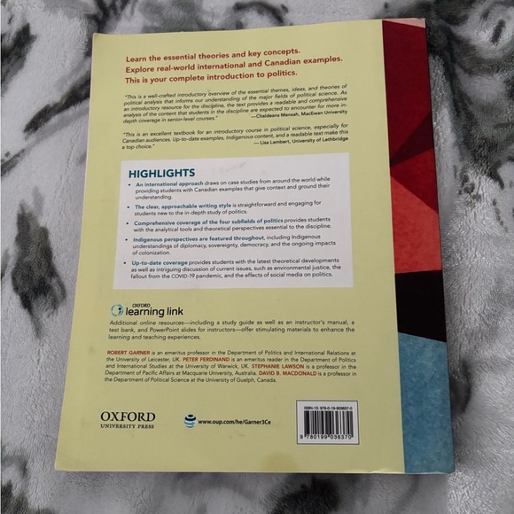 Introduction to Politics Textbook - 3rd Canadian Edition - Picture 2 of 4